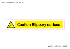 Caution Slippery surface